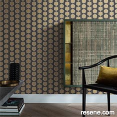 Shapes in wallpaper