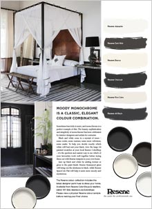 Moody monochrome colour scheme