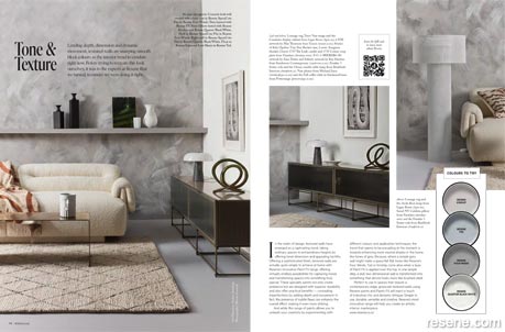 Textured walls are on trend