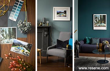The 70's lounges in dark shades