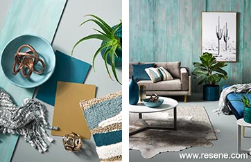 At home with sea greens