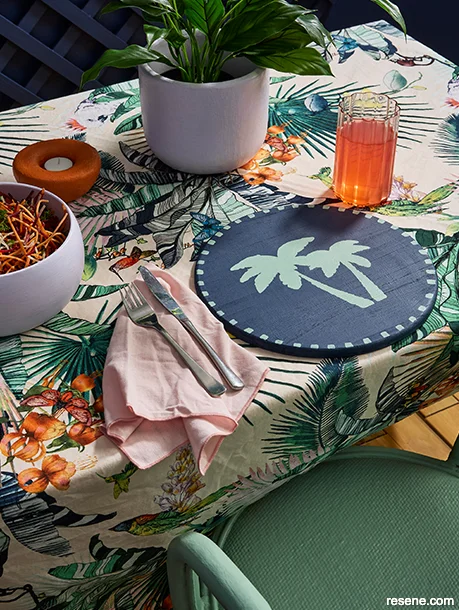 Using maximalist design outdoors with bold hues
