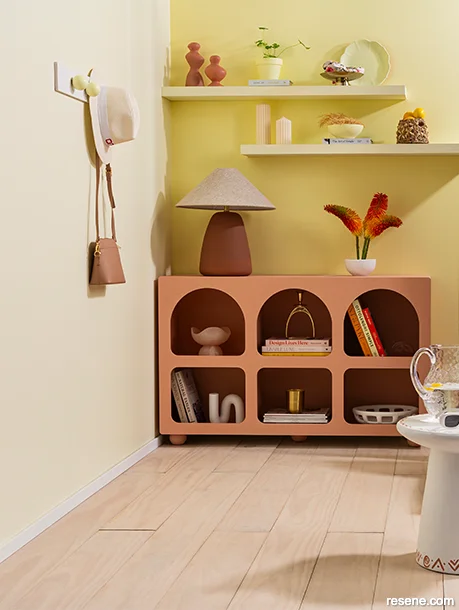 An uplifting yellow interior