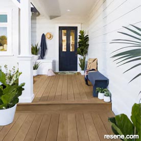 Exterior stains and paints for weather protection