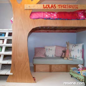 Treehouse inspired bed