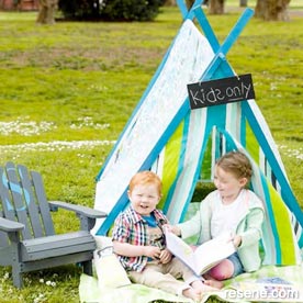 DIY Tee Pee for kids