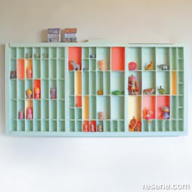 A vintage printers’ tray 