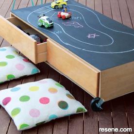 Painted play-table