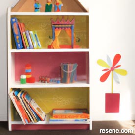 A bookcase that's as pretty as a dolls house