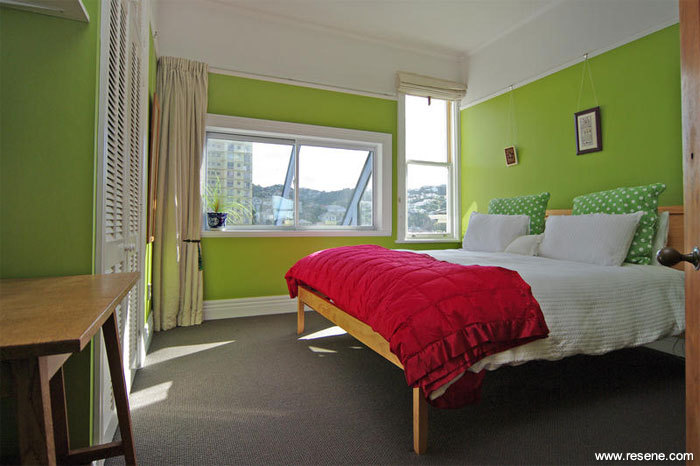 Resene Citron in bedroom