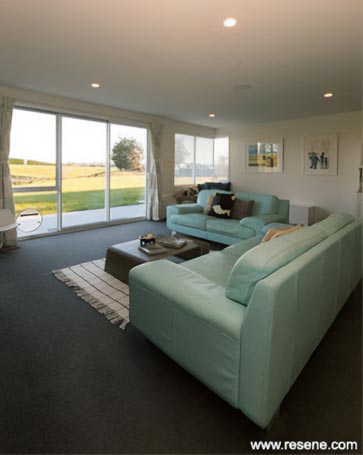 A neutral lounge