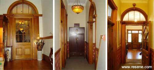 Redecorated villa hallways