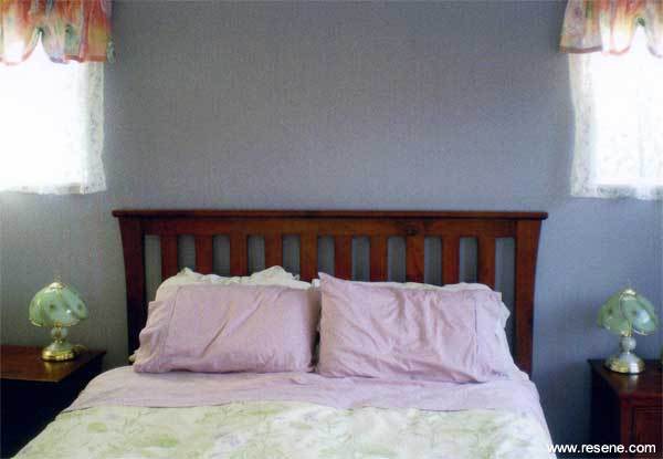 Resene Amethyst Smoke in main bedroom