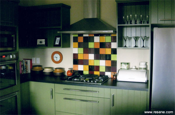 Resene Saratoga in the kitchen