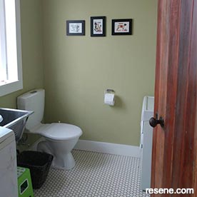 Green bathroom