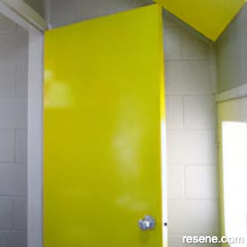 Green bathroom