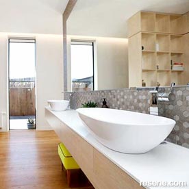 Modern white bathroom