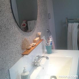Blue bathroom