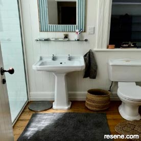 Calming villa bathroom