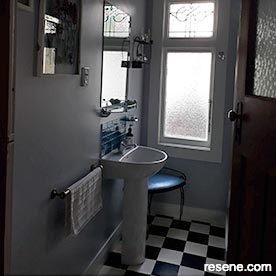 Purple bathroom