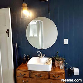 Blue bathroom