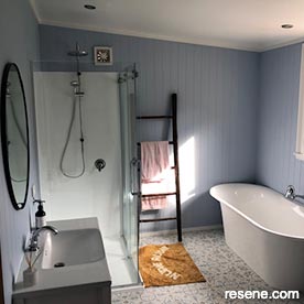 Blue bathroom