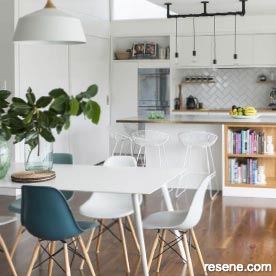 Kitchen with mixed chairs