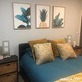 Neutral guest bedroom