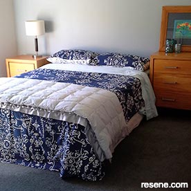 Powder blue bedroom
