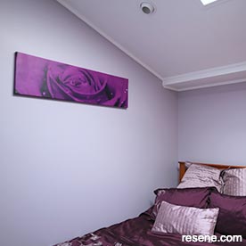 Purple bedroom