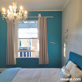 Boys bedroom in blue