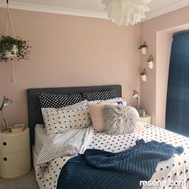 Pink master bedroom