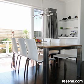 White dining room