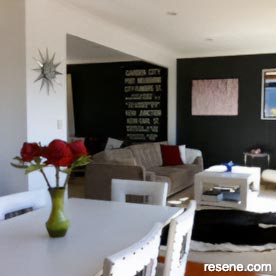 Grey dining room