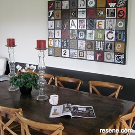 Feature in dining room