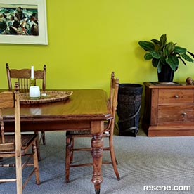 Bright dining room