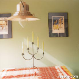 Green dining room