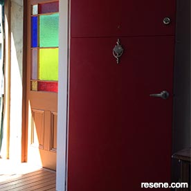 Stained glass entrance