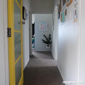 Yellow home entry