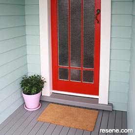 Red home entry