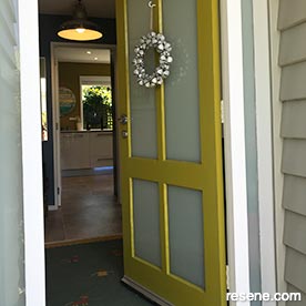 Yellow entranceway