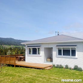 White cottage exterior