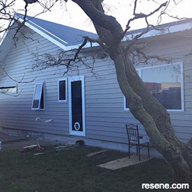 Exterior renovation new house wing