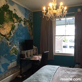 Boys bedroom in blue