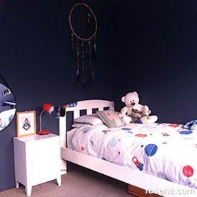 Boys blue bedroom