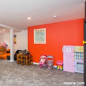 Red and white children's lounge