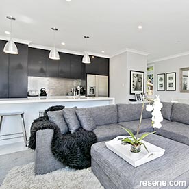 Lounge and kitchen combination