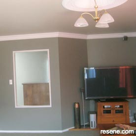 TV room in Resene Cobblestone