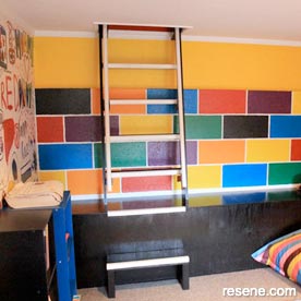 Colourful playroom