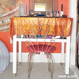 Bright dressing room